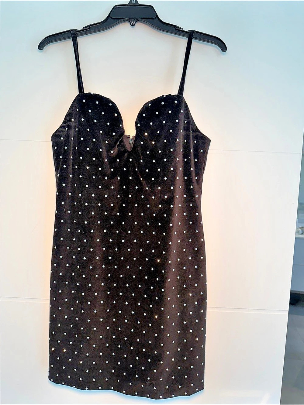 Michael Kors Black Polka Dot Mini Dress Size 6 Like New